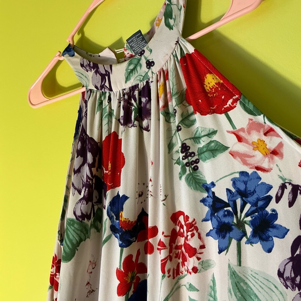 Floral Halter Maxi Dress
